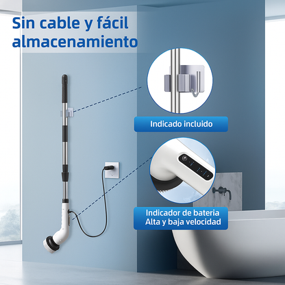 CEPILLO DE LIMPIEZA ELÉCTRICO GIRATORIO 8 EN 1